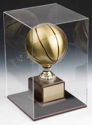 Sports Display Case w/ Lift-Off Acrylic Top & Mahogany Base