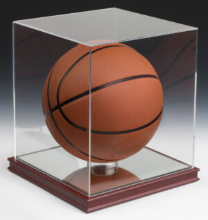 Sports Display Case w/ Wood Base, Acrylic Casing & Lift-Off Top