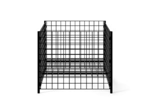 Wire Dump Bins w/ Adjustable Shelf, 22.5 Cubic ft. of Storage, Floor Standing