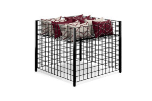 Wire Dump Bins w/ Adjustable Shelf, 22.5 Cubic ft. of Storage, Floor Standing