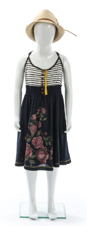 Youth Unisex Mannequin with Fully Formed Hands & Feet, Abstract Face – Glossy White