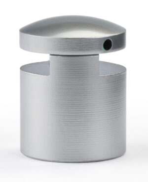 1 x 3/4 Dual Edge Grip Standoffs, Round - Silver