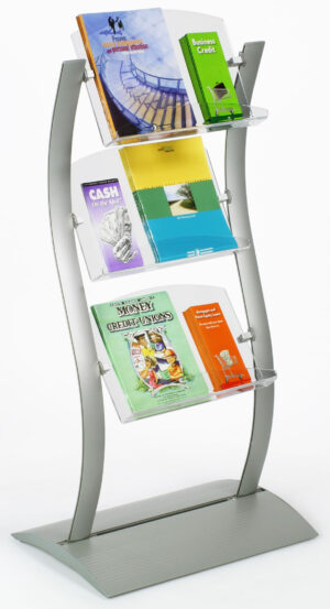 3-Tiered Literature Floor Stand, 4