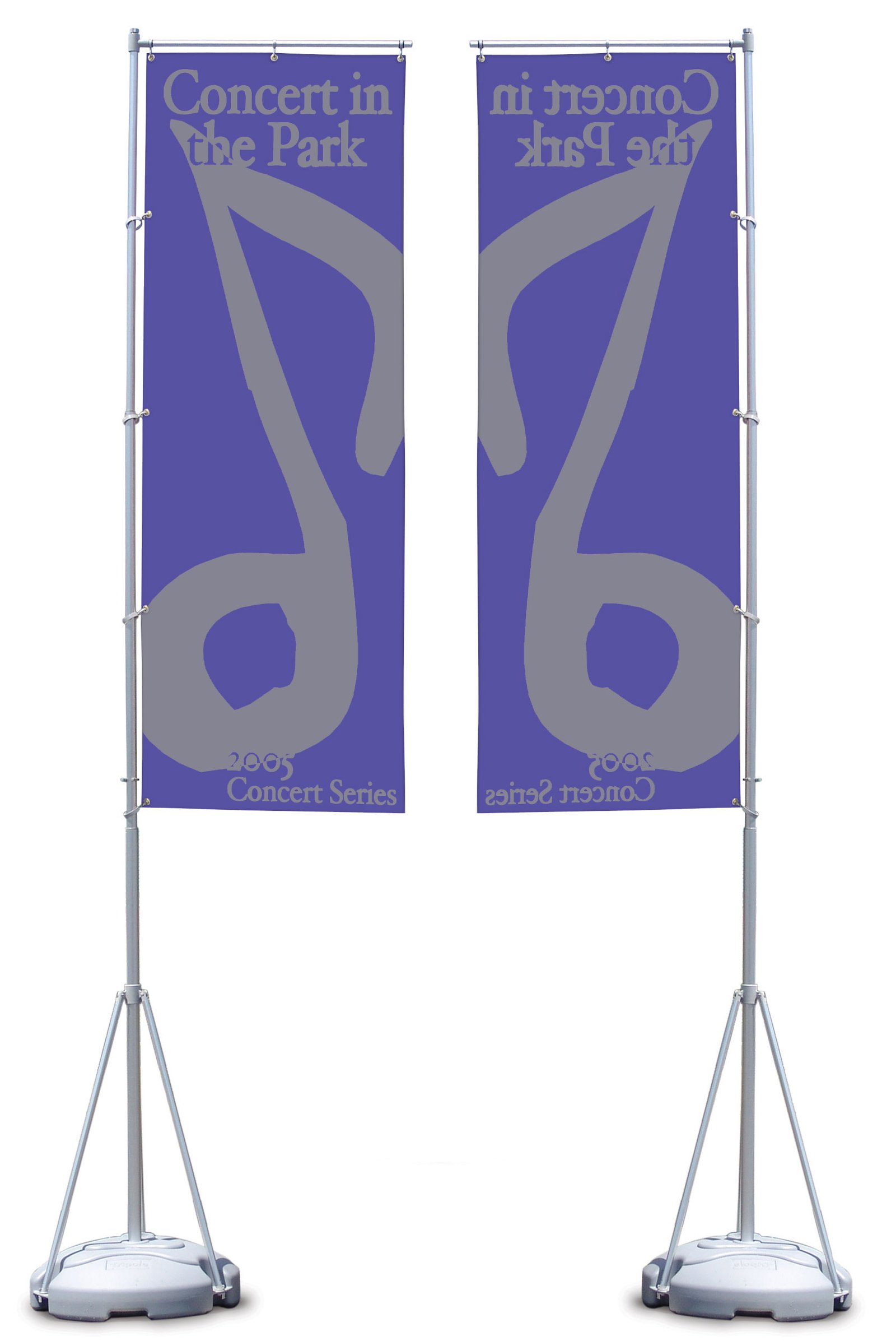 31 x 94-Inch Flag with Custom 2 Color Printing, Single-sided