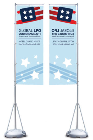 31 x 94-Inch Flag with Custom Full Color Printing, Single-sided