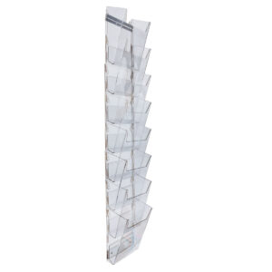 8-Tiered Acrylic Magazine Wall Rack, 8.5