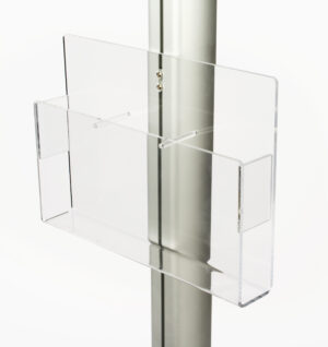 Acrylic Literature Pocket w/ Removable Dividers, 4