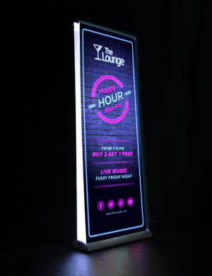 Backlit Banner Stand | Set of 2 Custom Printed Posters