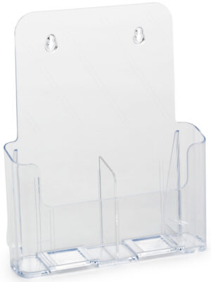 Brochure Holders | Clear Plastic Single or Dual Pocket Display