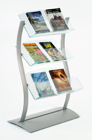 Catalog Stand | Modern 3-Tiered Literature Holder