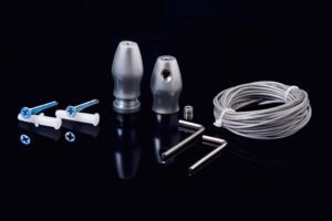 Ceiling-to-Floor Cable Hanging System - Silver