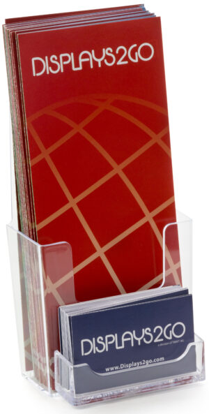 Clear Leaflet Holders | Single Pocket with Business Card Slot