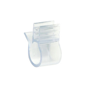 Clip-on Price Tag Holders for Wire Racks, Front Facing, Set of 100 - Clear
