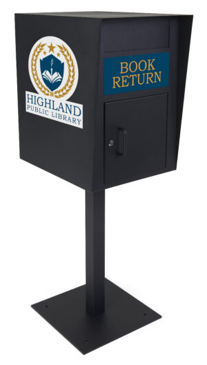 Custom Adhesive Graphics for FDHDBBP1 Pedestal Drop Box - Full Color