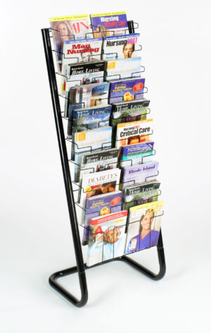 Floor Standing Paper Display Rack | (20) Pockets