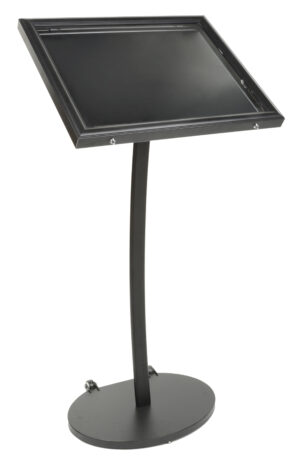 Magnetic Board with Stand | Black Outdoor Notice Display