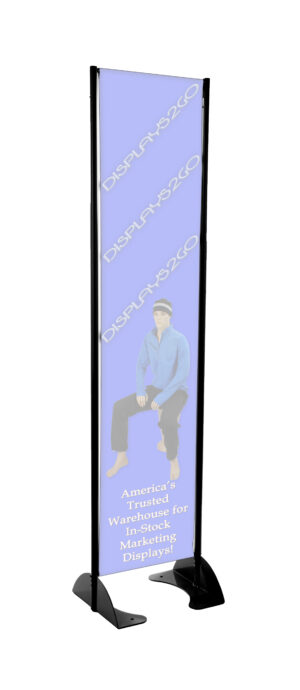 Outdoor Permanent Banner Stand for 16” Graphics - Black