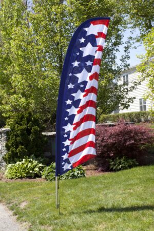 Patriotic Feather Banners for Real Estate