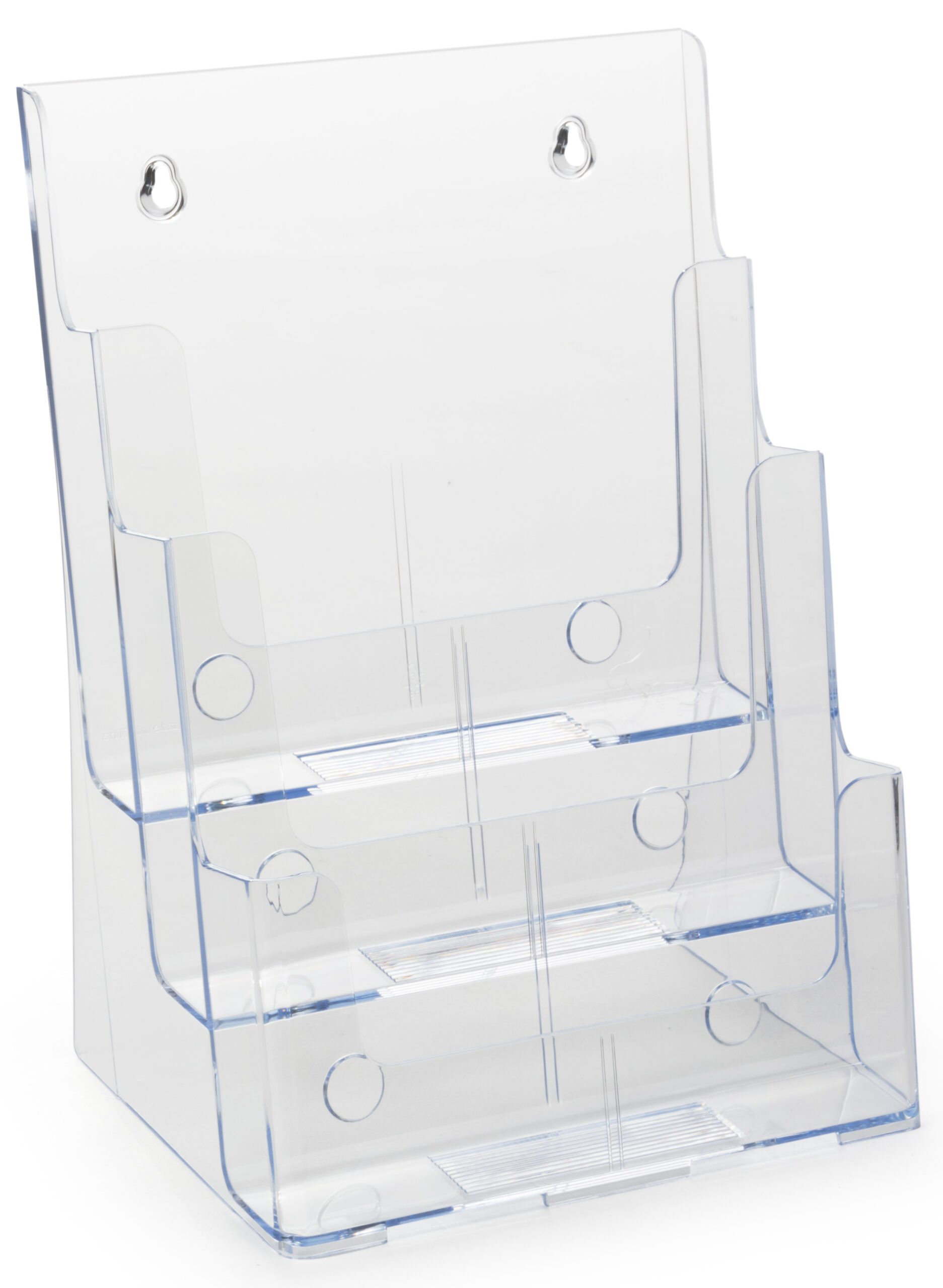 Plastic Magazine Display | Molded Holder with 3 Tiers