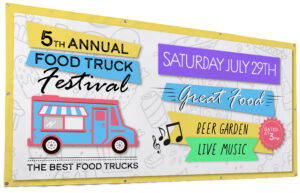 PVC Banner | Outdoor Design with Hanging Grommets