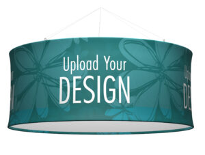 Round Ceiling Hanging Banner with Custom Printing, Recyclable Stretch Fabric
