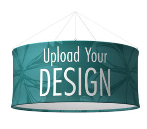 Round Ceiling Hanging Banner with Custom Printing, Recyclable Stretch Fabric