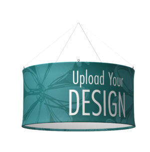 Round Ceiling Hanging Banner with Custom Printing, Recyclable Stretch Fabric