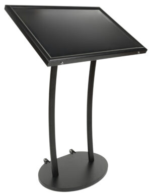 Standing Magnetic Board | Black Outdoor Memo Display