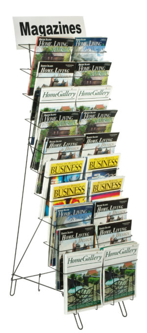 Wire Literature Racks | Tiered Open Front Design