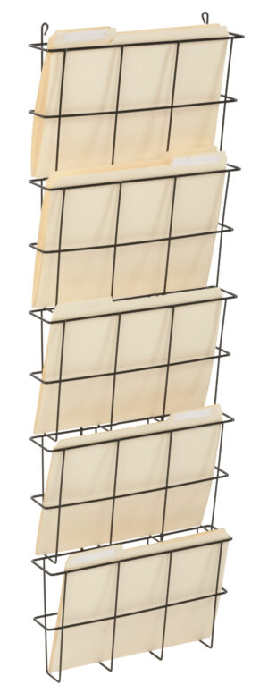 Wire Wall Pocket Organizer | Mounts on Wall or Cubicle