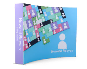 10’ LUX Curved SEG Backlit Pop Up Display with LED Lights