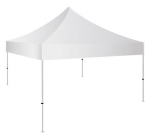 10 x 10 Outdoor and Indoor Canopy Tent, Pop Up, Steel – White