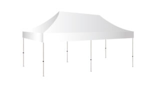 10 x 20 Outdoor and Indoor Canopy Tent, Pop Up, Aluminum - White