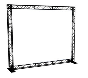 10’ x 8’ Trade Show Truss Booth, Aluminum - Black
