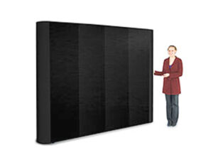 11' Coyote Popup Trade Show Display w/ Hook-and-Loop Fabric u0026 End Caps - Black