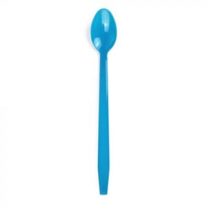 Blue Plastic Long Handle Soda Spoon - 1 case (1000 piece)