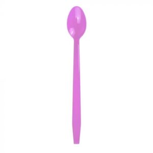 Purple Plastic Long Handle Soda Spoon - 1 case (1000 piece)