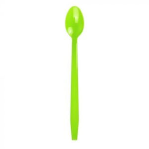 Lime Green Plastic Long Handle Soda Spoon - 1 case (1000 piece)