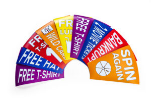 12 - 24 Custom Prize Wheel Graphic Inserts for PWFS1224BK / PWTT1224BK / PWF1224BLED