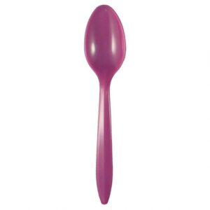 Purple Medium Weight Plastic Spoon - 1 case (1000 piece)