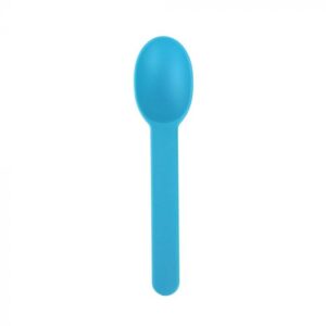 Blue Premium Plastic Wide Handle Spoon - 1 case (1000 piece)