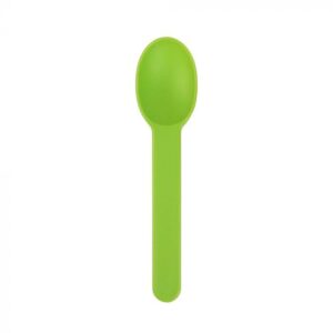 Lime Green Premium Plastic Wide Handle Spoon - 1 case (1000 piece)
