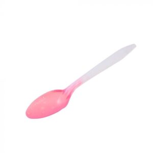 White to Pink Color Changing Medium Weight Plastic Spoon - 1 case (1000 piece)
