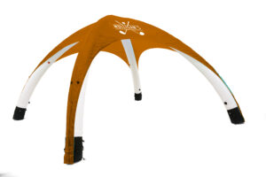 13' Outdoor and Indoor Dome Tent, Inflatable, Steel Ballasts - Custom Printed