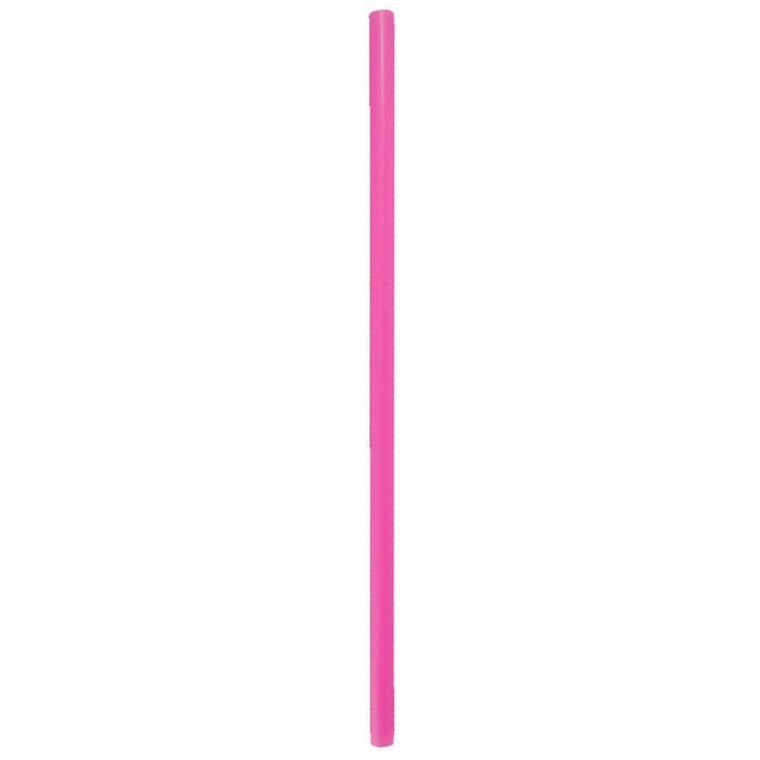 9" Giant (8mm) Pink Film-Wrapped Plastic Straw - 1 case (2000 piece)