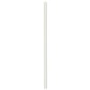 7.75" Jumbo (6mm) White Unwrapped Paper Straw - 1 case (3000 piece)