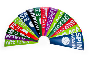 15 - 30 Custom Prize Wheel Graphic Inserts for PWSUPERBLK