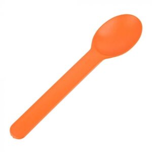 Orange Eco-Friendly Wide Handle Spoon - 1 case (1000 piece)