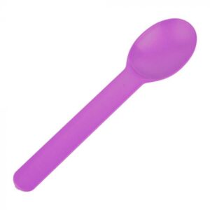 Purple Eco-Friendly WideHandle Spoon - 1 case (1000 piece)