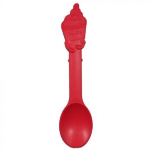 Red Eco-Friendly Swirl Spoon - 1 case (1000 piece)